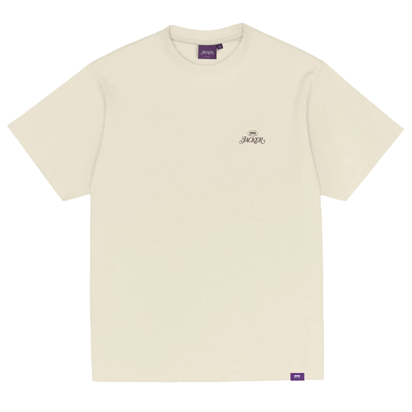 JACKER COLLECTIVE LOGO TEE-SHIRT BEIGE - Tôpette Skateboards & Lifestyle